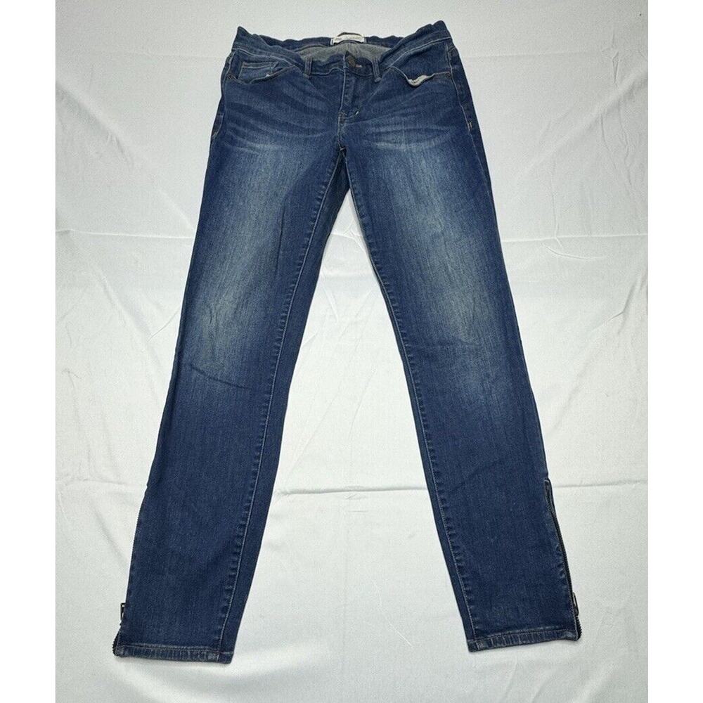 Madewell Women's Skinny Zipper Ankle Blue Jeans - Size 28x27.5
